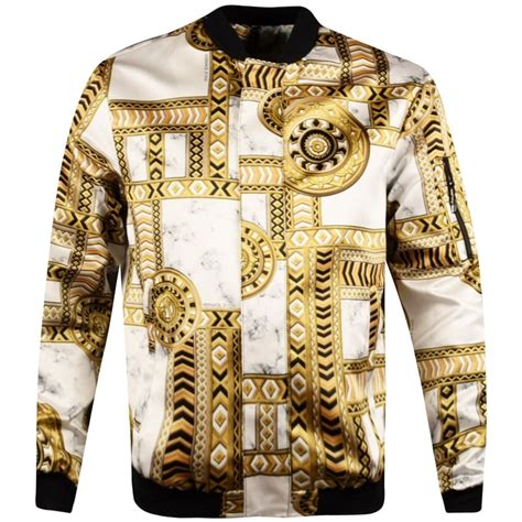 versace jeans white bomber|Versace bomber jacket men's.